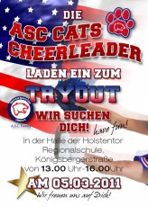 Cheerleader Tryout am 5. März